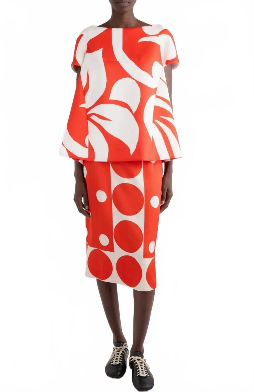 NEW DRIES VAN NOTEN conelly short sleeves shirt in red